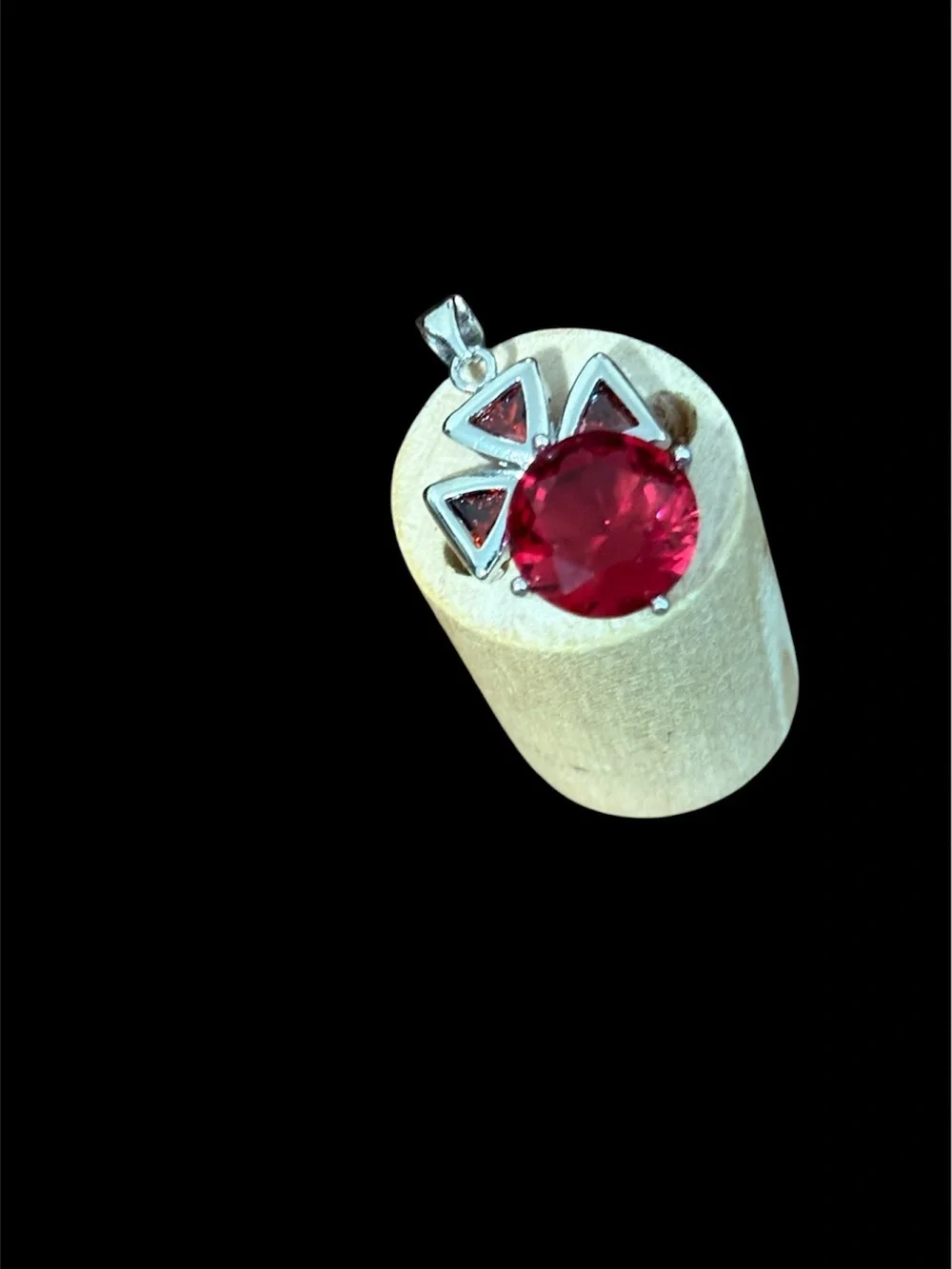 925 Red Crystal Pendant for Women